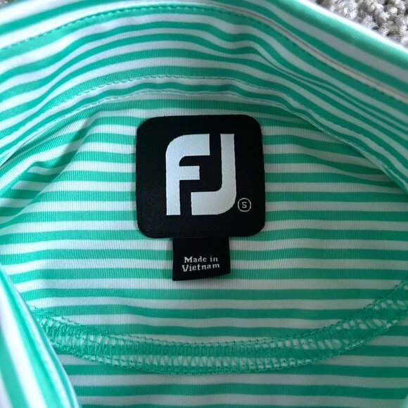 FootJoy Men's Size Small ProDry Stretch Lisle Stripe Polo Shirt - Picture 4 of 10